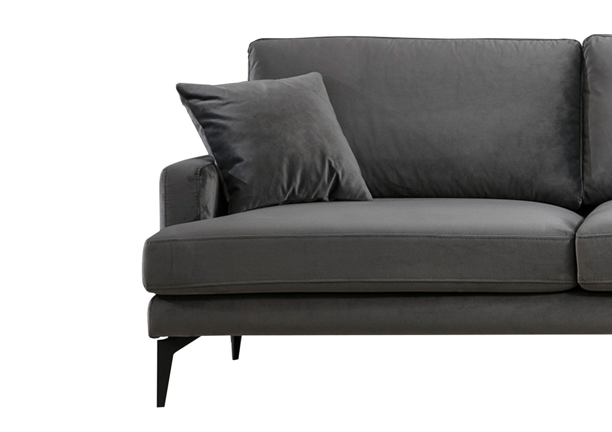 Corner sofa on the right Papira Anthracite