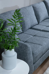 Corner sofa right pace dark gray