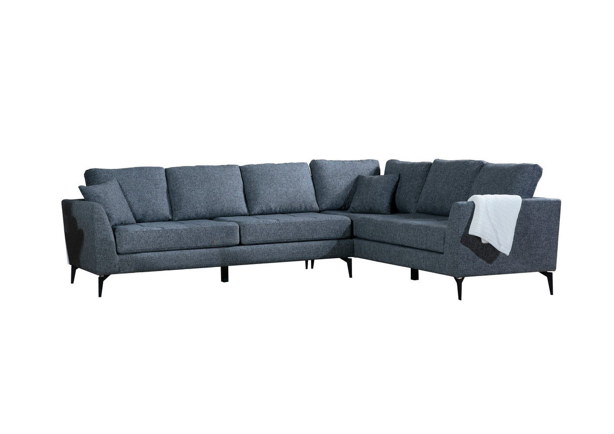 Corner sofa right pace dark gray