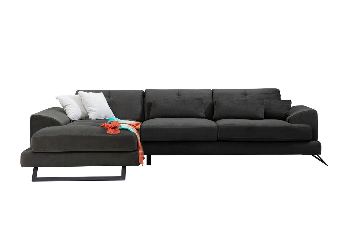 Corner sofa left Frido Anthracite