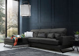 Corner sofa left Frido Anthracite