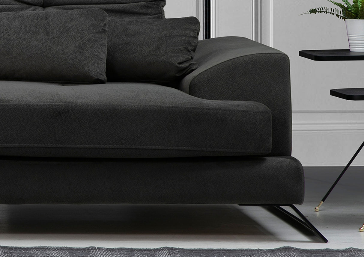 Corner sofa left Frido Anthracite