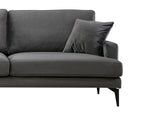 Corner sofa on the left papira anthracite