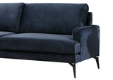 Corner sofa left papira navy blue