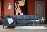 Corner sofa left pace dark gray