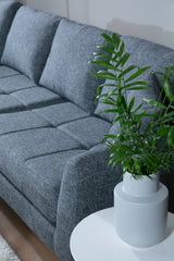 Corner sofa left pace dark gray