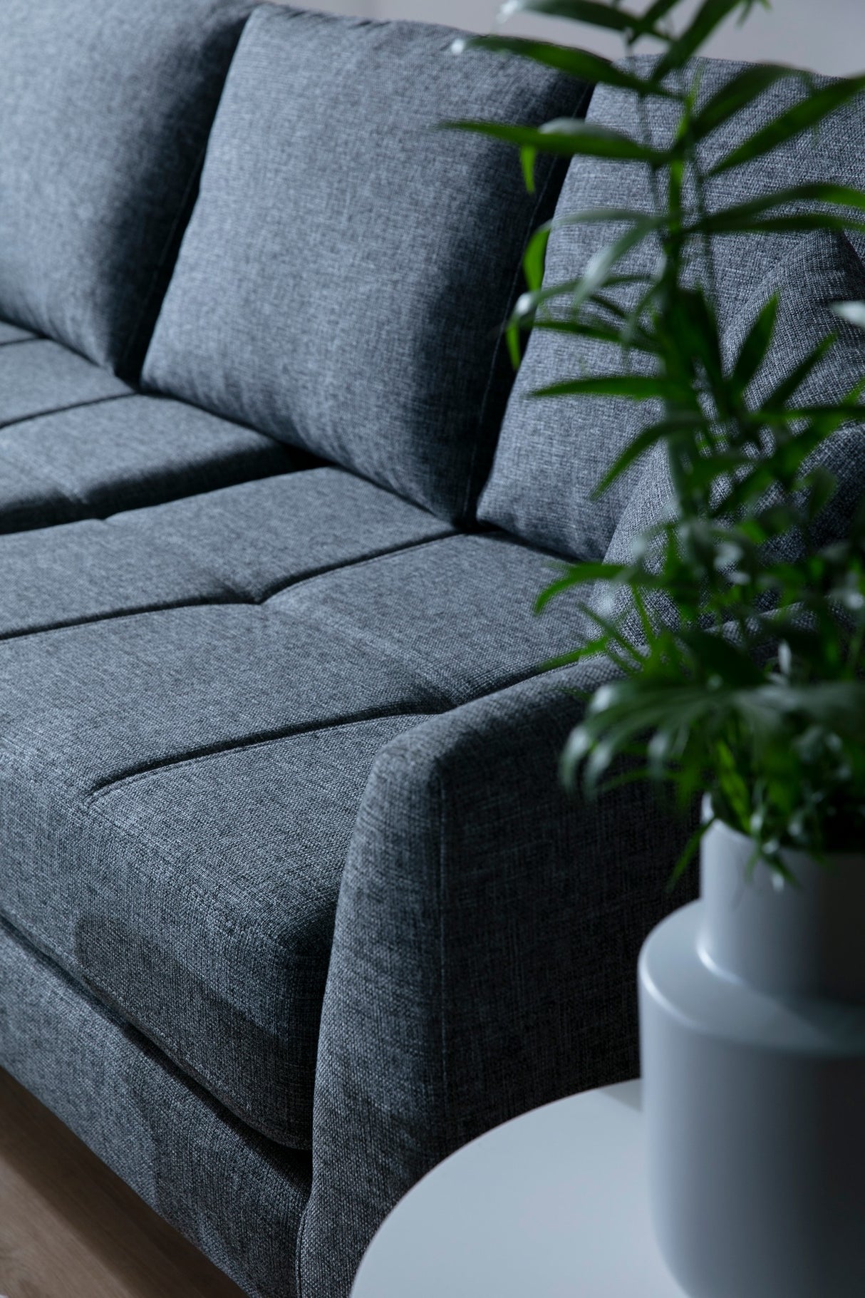 Corner sofa left pace dark gray