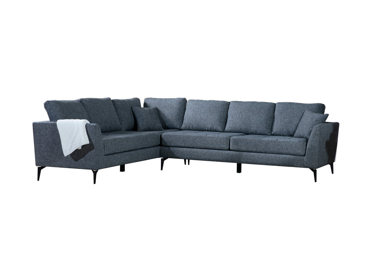 Corner sofa left pace dark gray