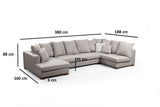 Corner sofa Colorado Beige