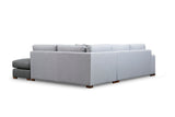 Corner sofa run light gray