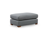 Corner sofa run light gray