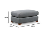 Corner sofa run light gray