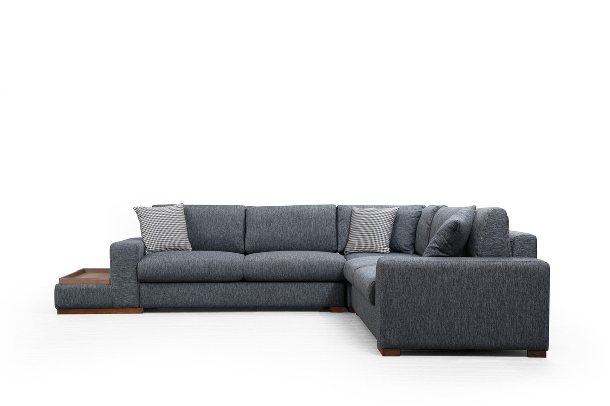 Corner sofa run anthracite