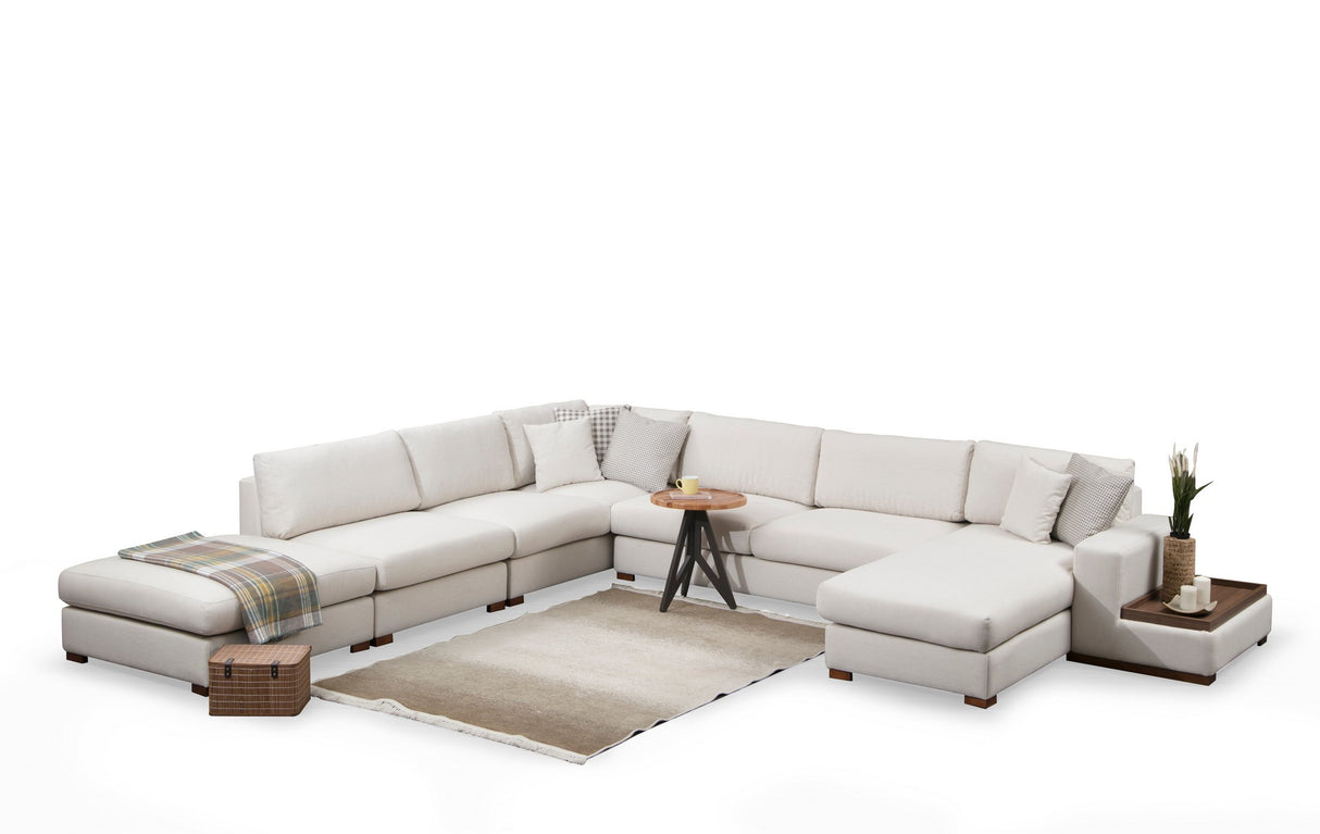 Corner sofa run beige