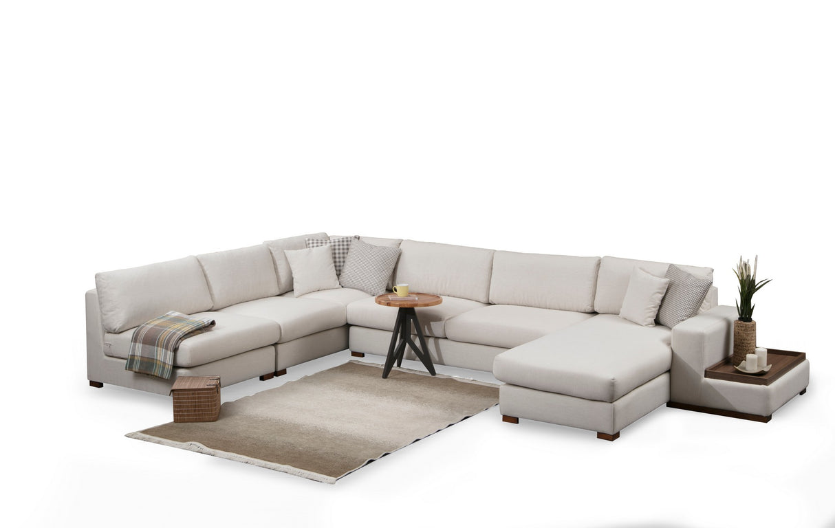 Corner sofa run beige