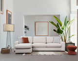 Corner sofa run beige