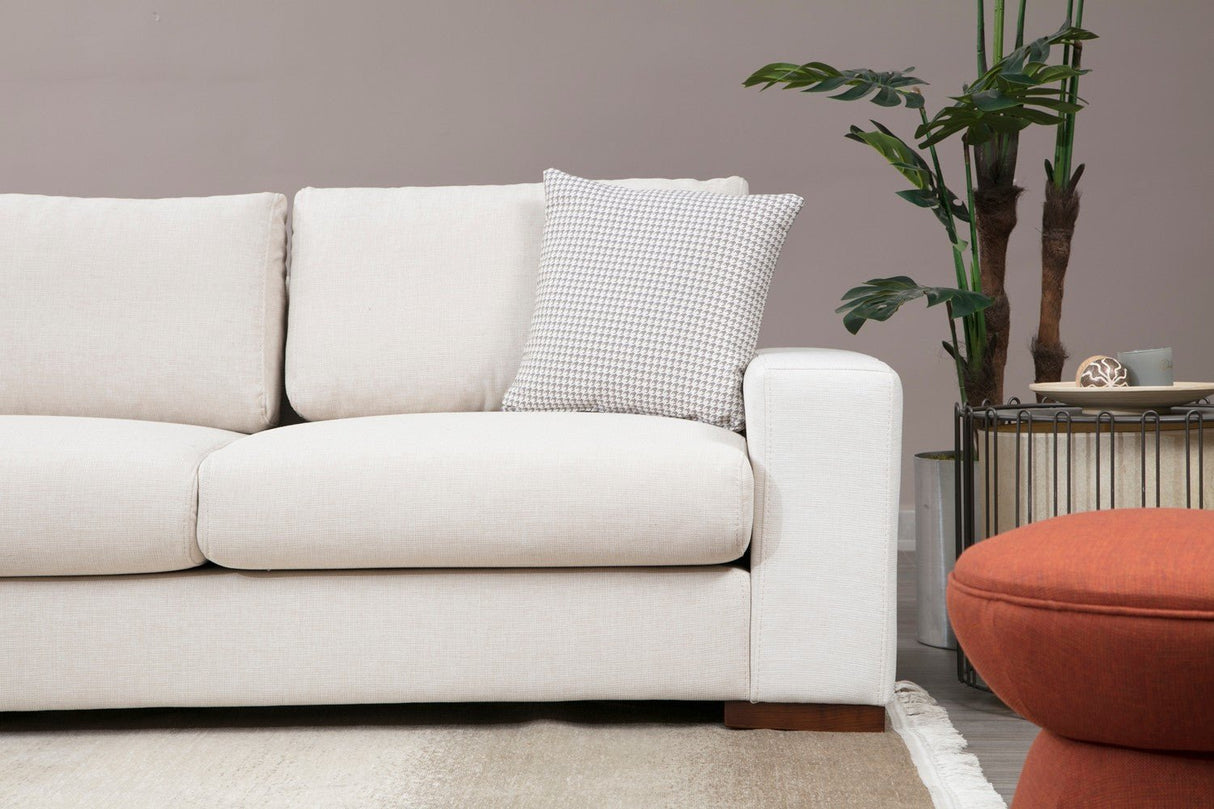 Corner sofa run beige