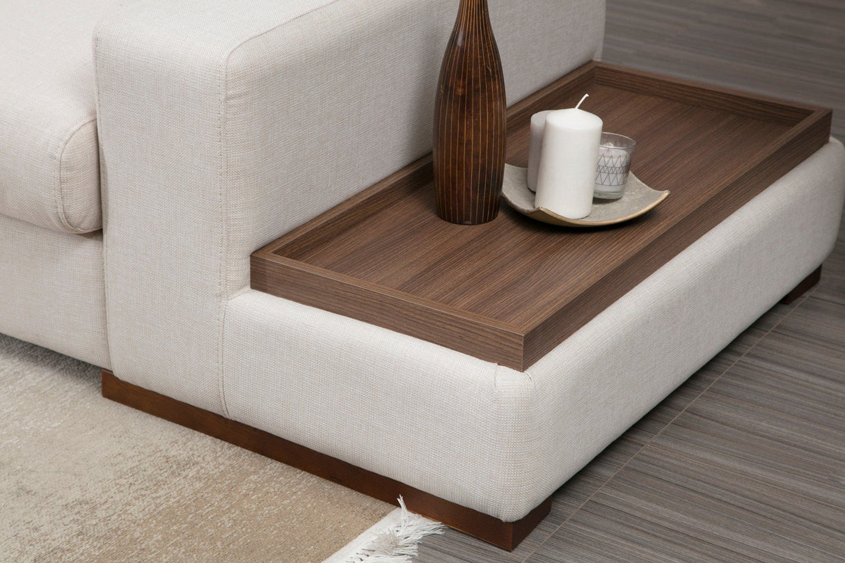 Corner sofa run beige