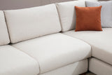 Corner sofa run beige