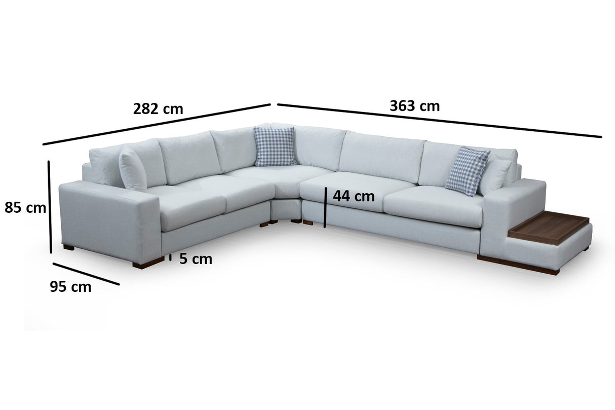 Corner sofa run beige