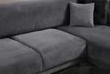 Corner sofa with sleeping function on the right image anthracite