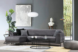 Corner sofa with sleeping function on the left image anthracite