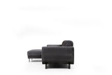 Corner sofa with sleeping function on the left image anthracite