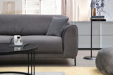 Corner sofa with sleeping function on the left image anthracite