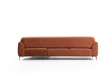 Corner sofa with sleep function on the right image cinnamon