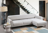 Corner sofa with sleep function on the right image beige