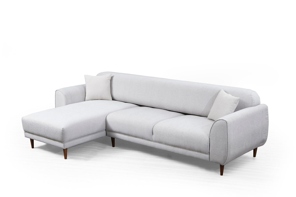 Corner sofa with sleeping function on the left Image Beige