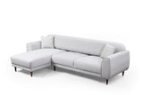 Corner sofa with sleeping function on the left Image Beige