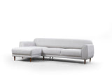 Corner sofa with sleeping function on the left Image Beige