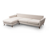 Corner sofa with sleeping function on the left mayorka beige