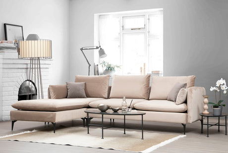 Corner sofa on the left Felix Beige