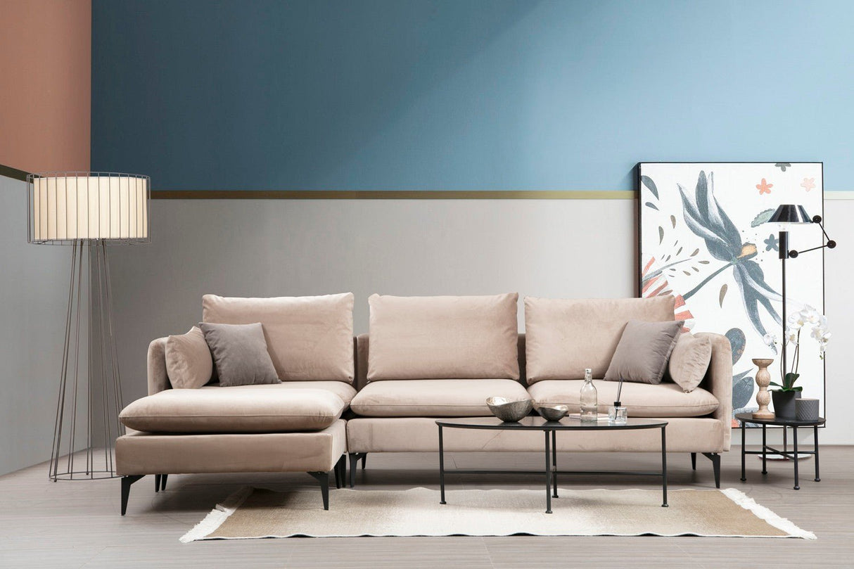 Corner sofa on the left Felix Beige