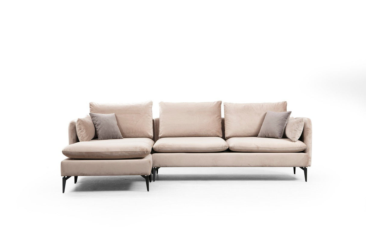 Corner sofa on the left Felix Beige