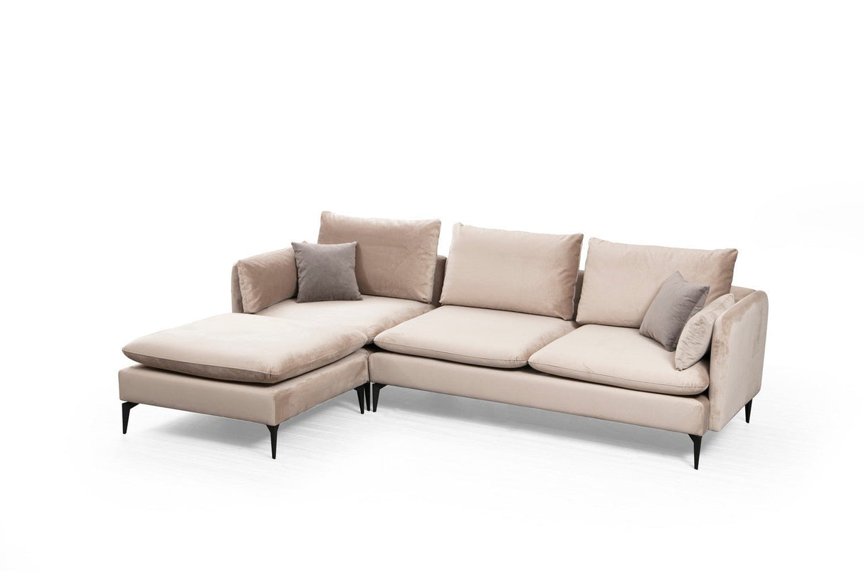 Corner sofa on the left Felix Beige