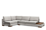 Corner sofa on the left tulip light gray