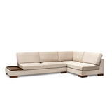 Corner sofa on the right tulip beige