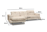 Corner sofa left Frido Beige