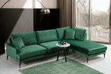 Corner sofa papira green