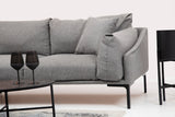 Corner sofa Left Leo Gray