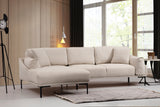 Corner sofa Left Leo Crème