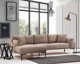 Corner sofa Left Leo Mocha