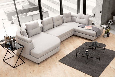 Corner sofa padova light gray