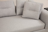 Corner sofa padova light gray