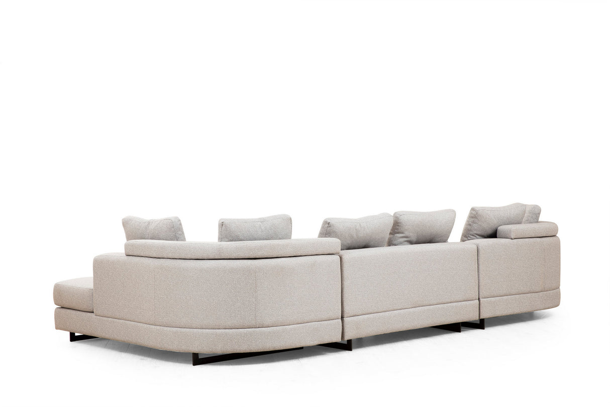 Corner sofa padova light gray