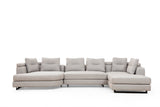 Corner sofa padova light gray