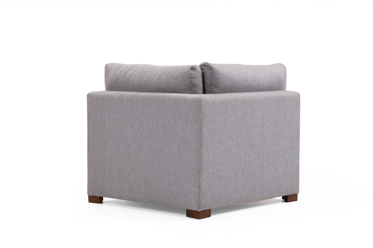 Corner sofa Lena light gray